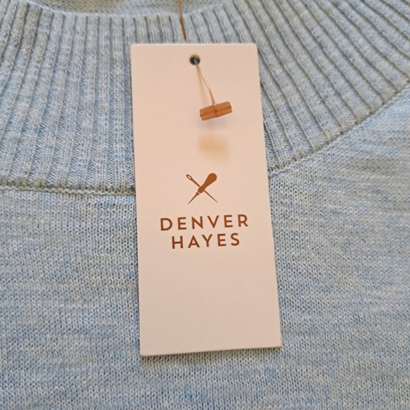 NWT Denver Hayes Sweater Women's XXL Blue Long Sleeved Knit Lightweight - Picture 4 of 9